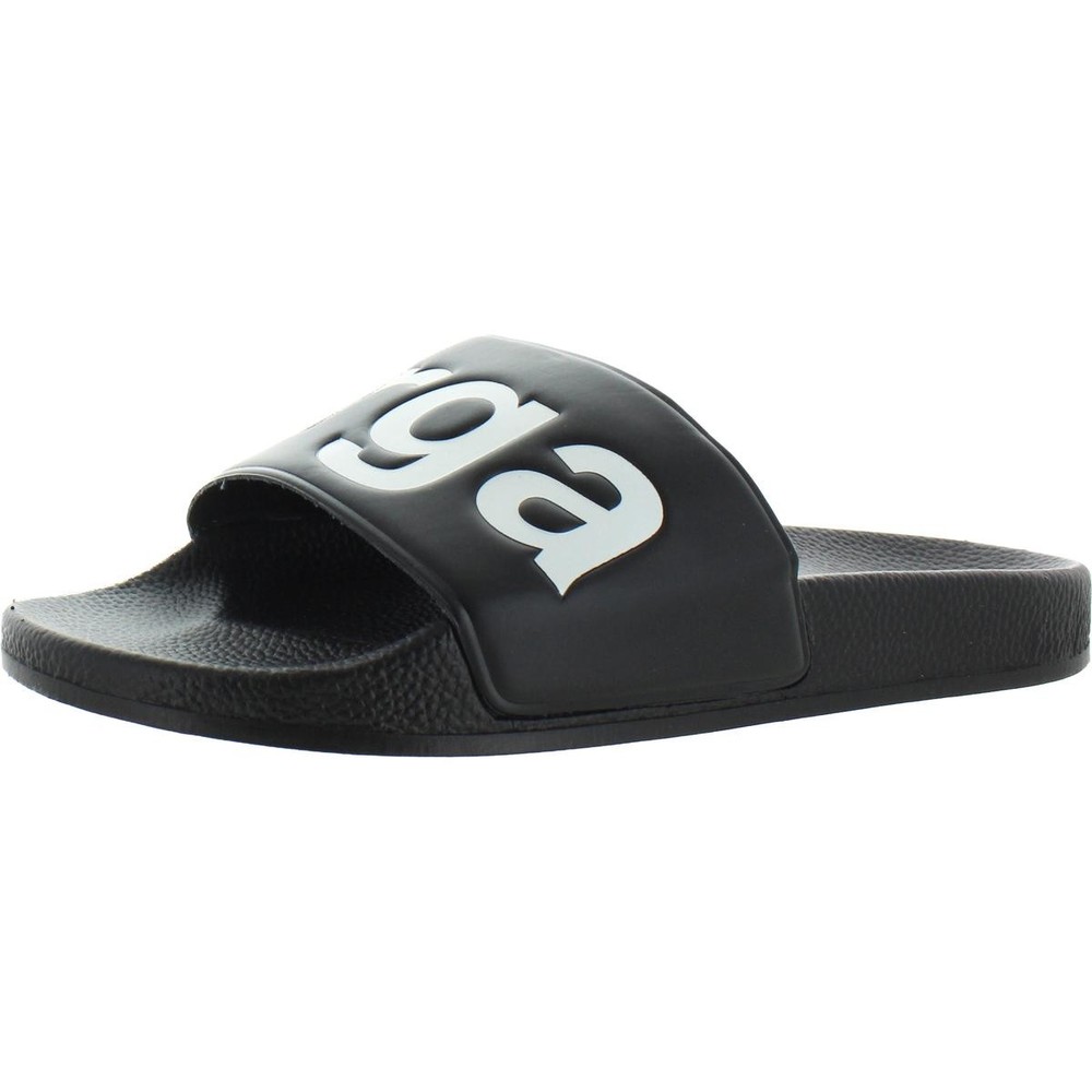 Superga 1908 Womens Black Pool Slides Size 6.5 Medium