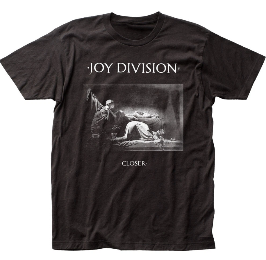 Joy Division Closer T Shirt Mens Rock Band Tee Classic Music Graphic Black,White
