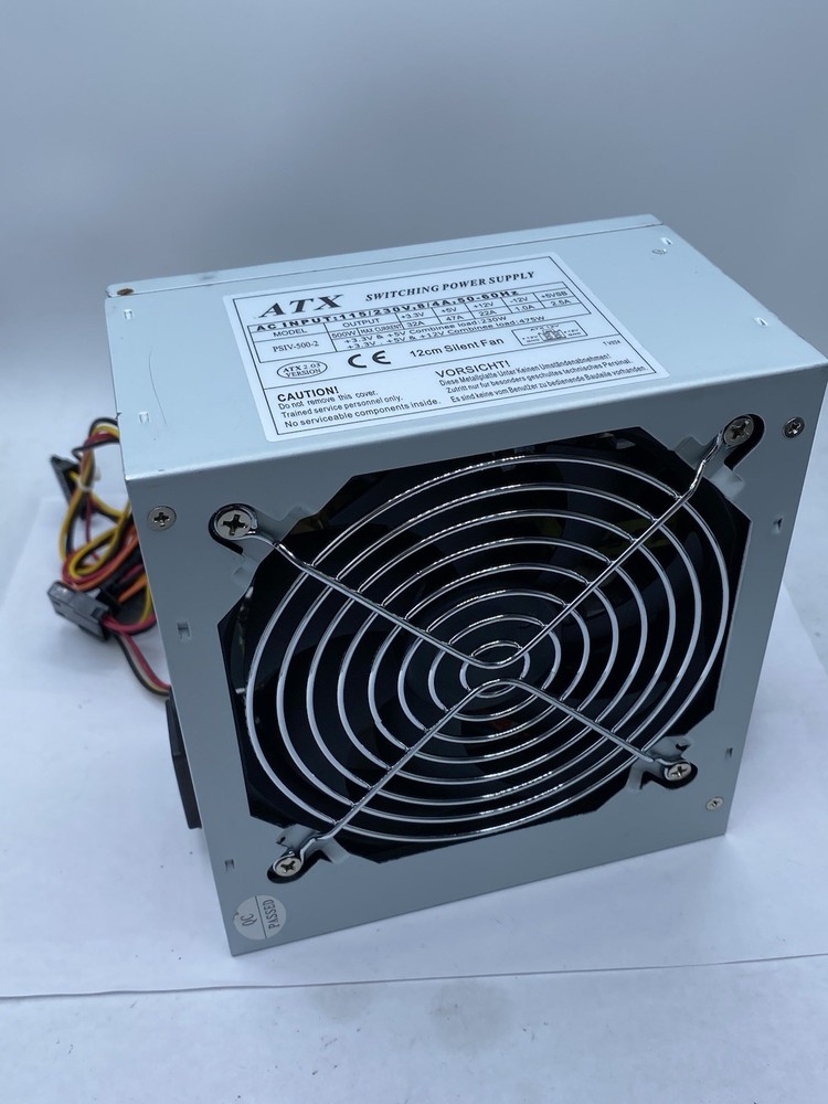 ATX PSIV-500-2 Switching Power Supply 500W 12V 12cm Silent Fan