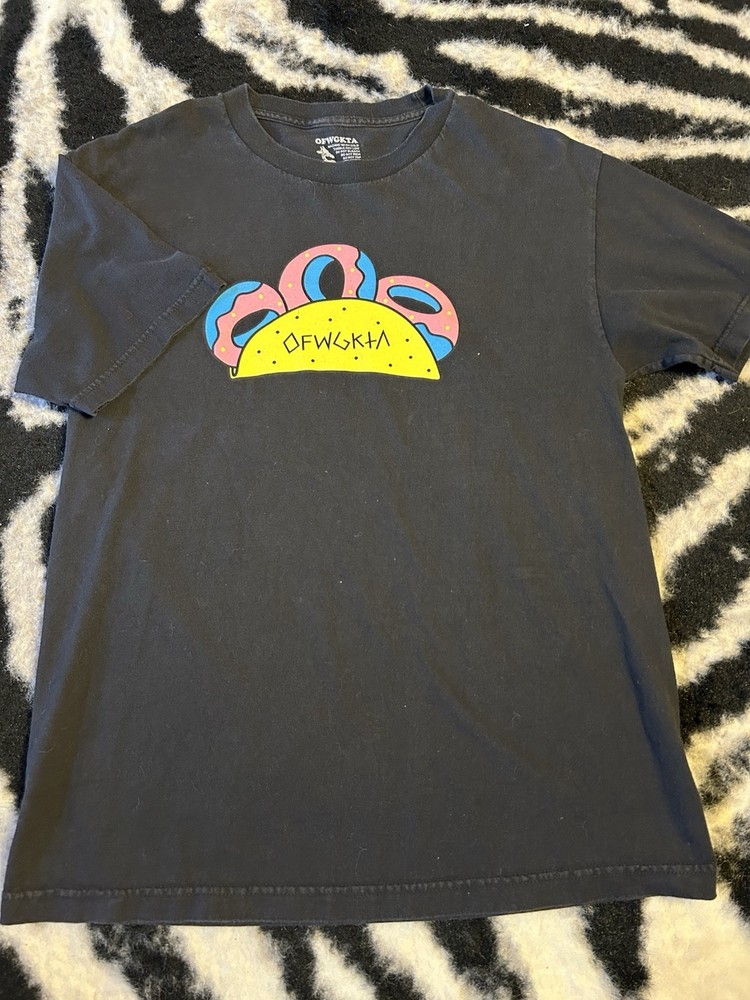 Odd Future T-Shirt Men’s L Taco Tat Black Tyler The Creator Short Sleeve OFWGKTA