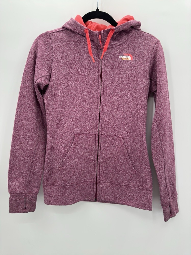 The North Face Long Sleeve Hooded Full Zip Jacket Women’s Size XS Burgundy