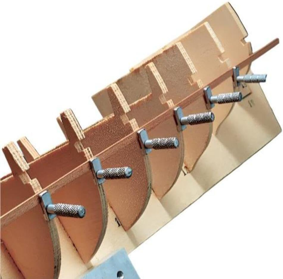 10-Piece All-Metal Stepped Ship Model Planking Clamps 1-1/4