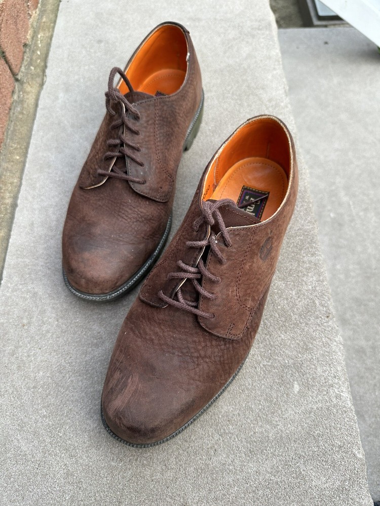 Timberland Mens Size 7.5 Brown Leather Oxford Shoes 96080