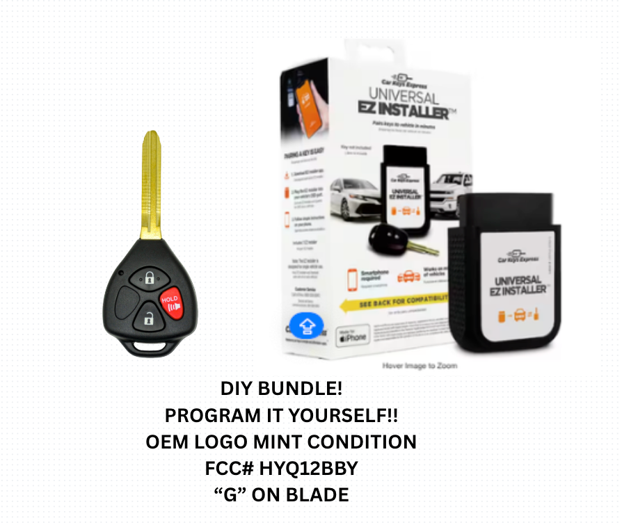 DIY OEM RESHELLED  TOYOTA 4RUNNER RAV4 REMOTE KEY  HYQ12BBY 