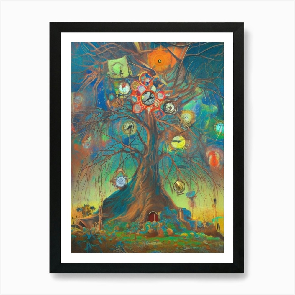 Tree Of Time 1 Art Print Framed Wall Art Poster Canvas Print Picture