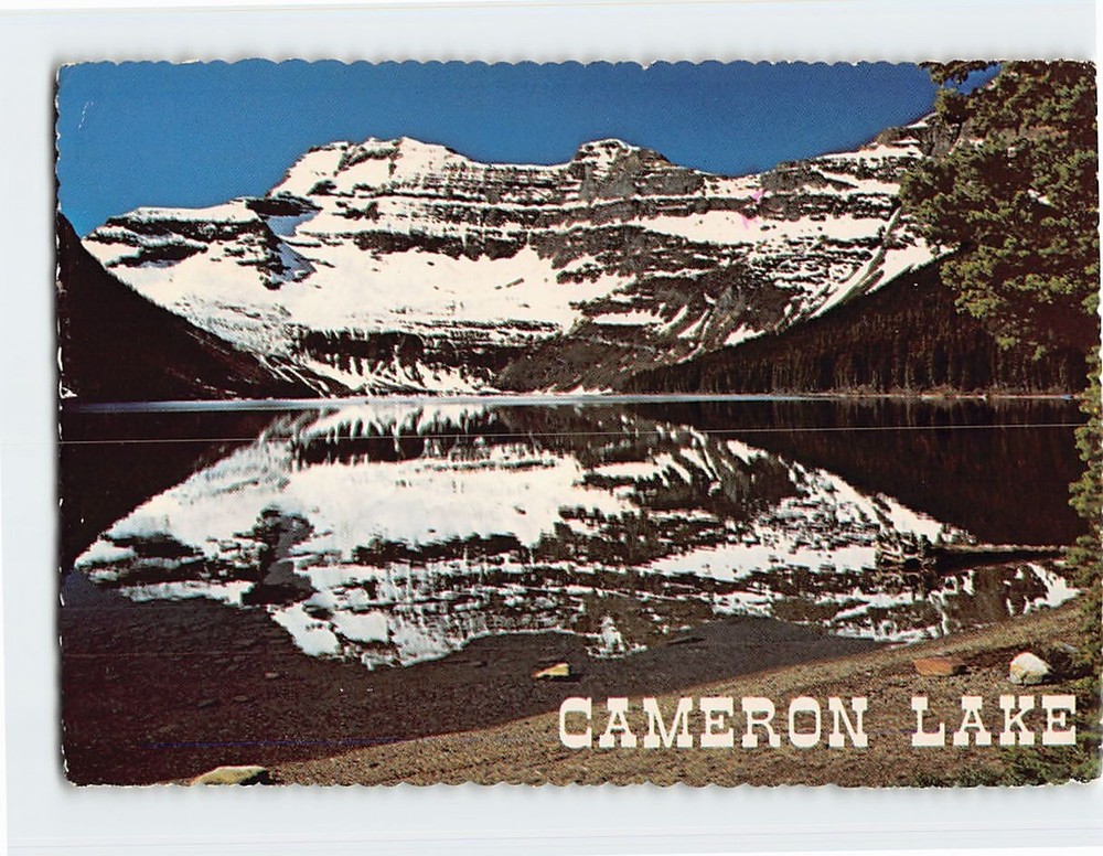 Postcard Cameron Lake Alberta Canada