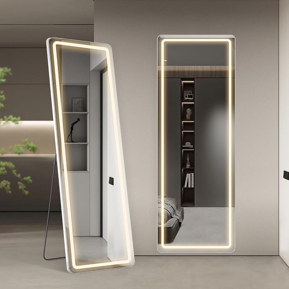 Floor Mirror with LED Light 64