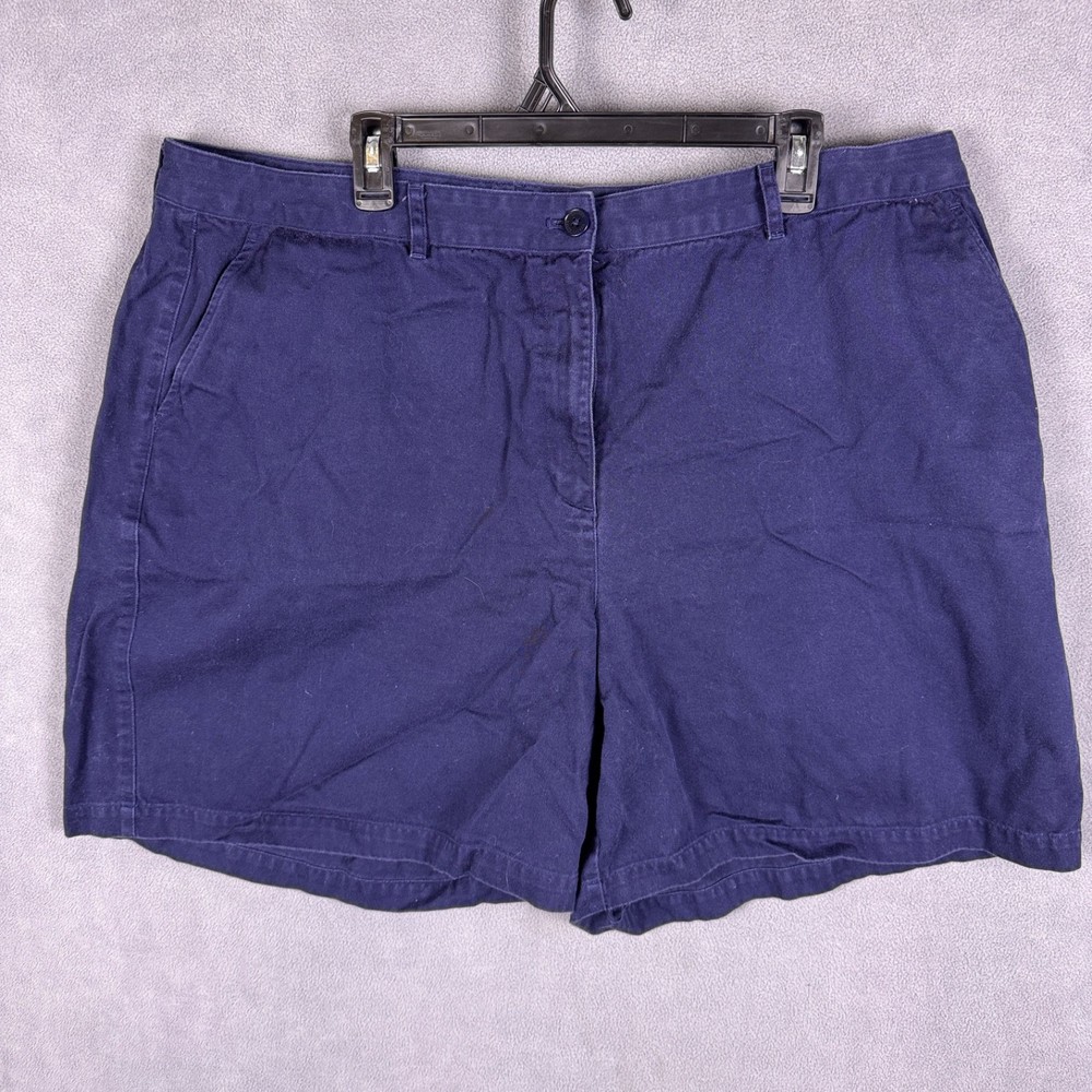 Lauren Ralph Lauren Womens Chino Shorts 22 Navy Blue Chino
