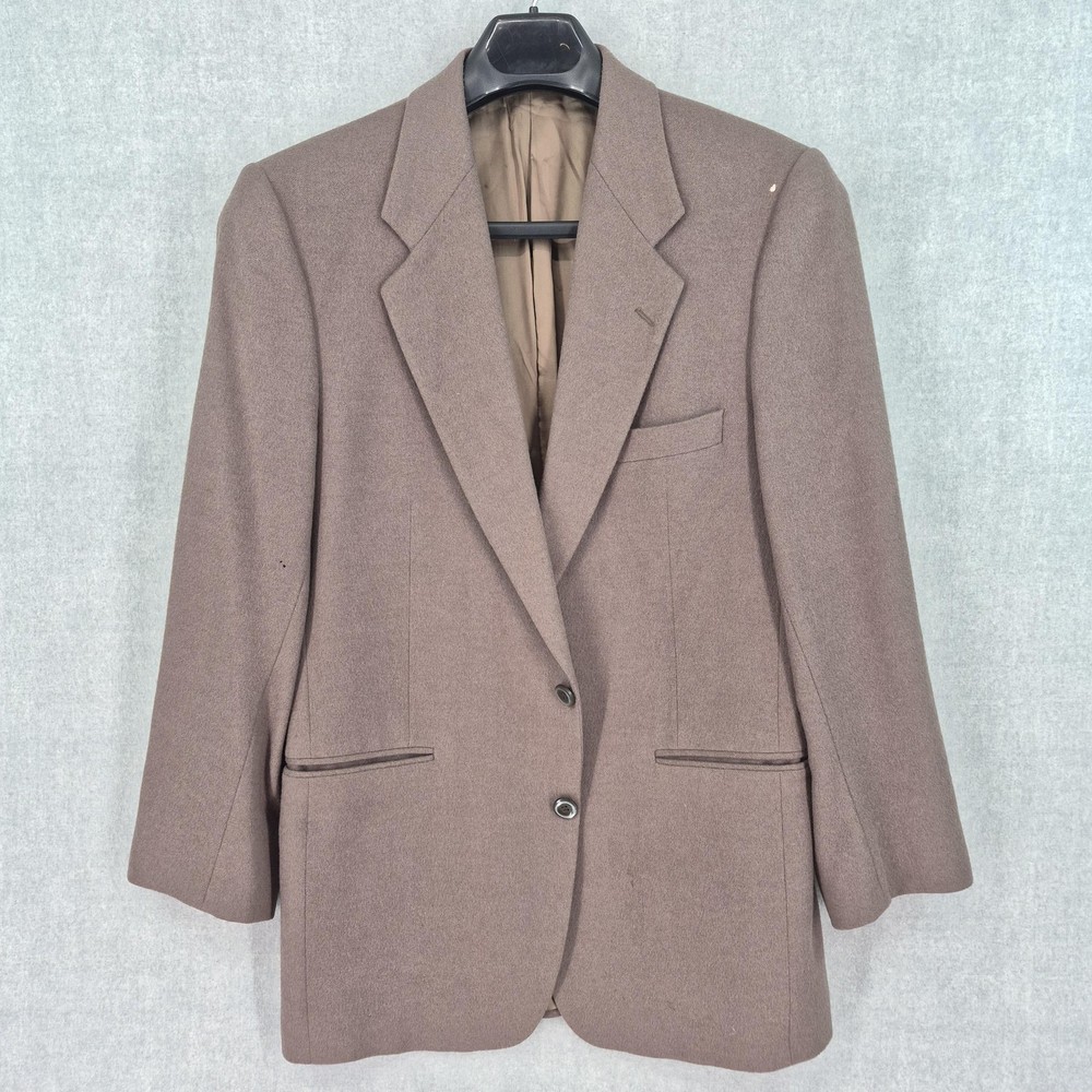 Vintage Yves Saint Laurent Wool Sport Coat Mens* Brown Blazer Jacket Tailored