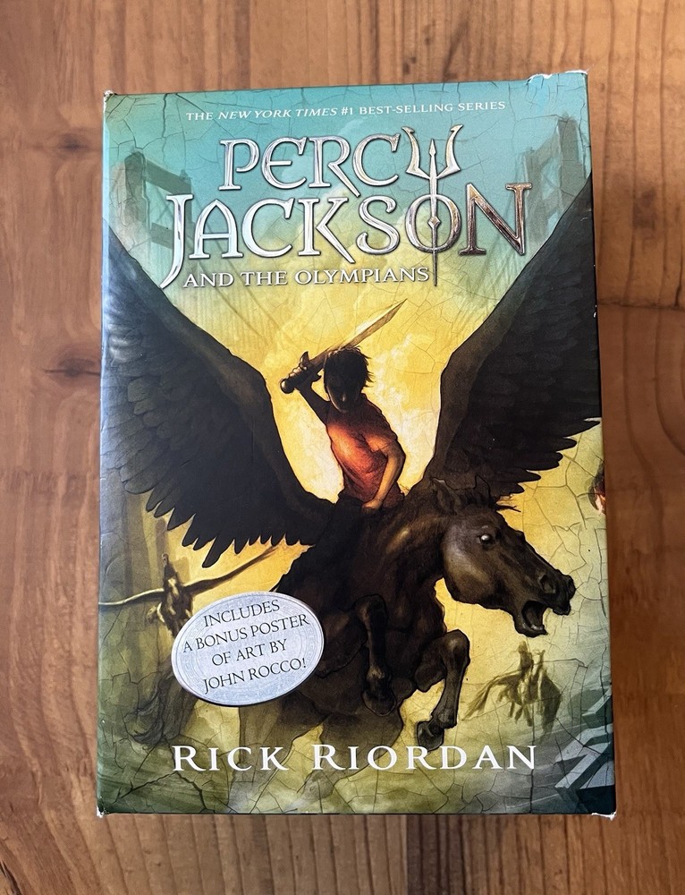 Percy Jackson and the Olympians Complete Series 5-Book Paperback Box Set Disney