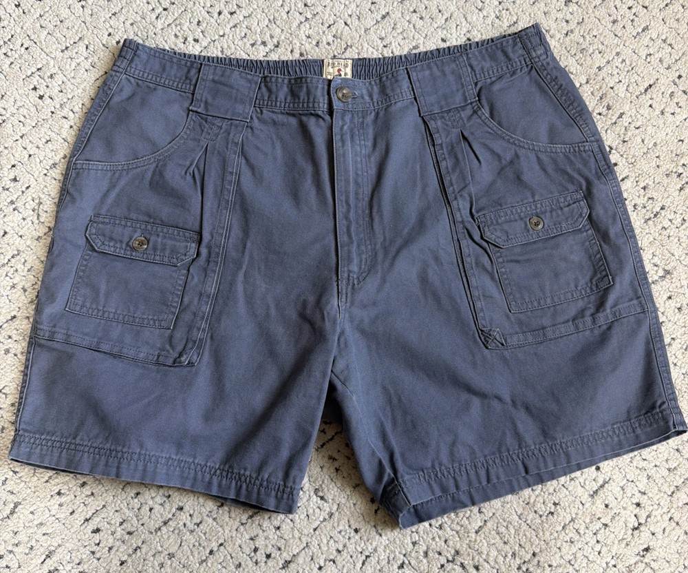 Men’s Size 42 RED HEAD Gray 8 Pocket Cargo Shorts 7” Inseam