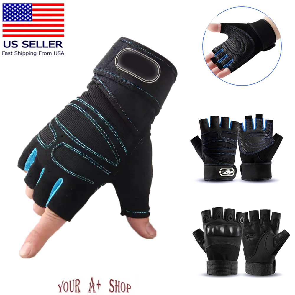 Weight Lifting Gym Gloves Fitness Training Workout Crossfit Exercise Men Women
