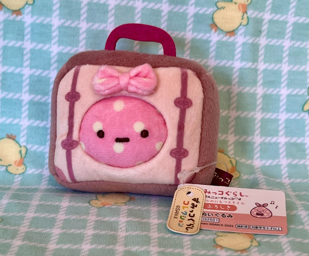 Sumikko Gurashi Hotel Set Furoshiki Lunch Cloth Suitcase Tenori Plush