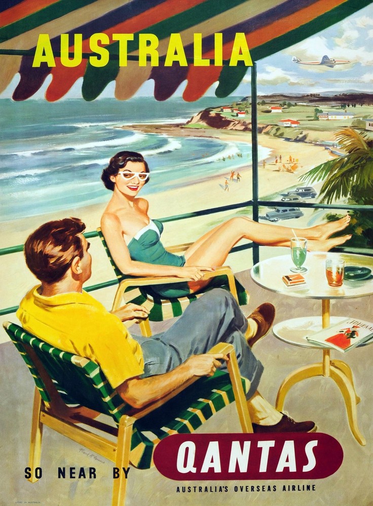Decoration Poster.Home room art.Interior design.Australia Beach.Travel.7276