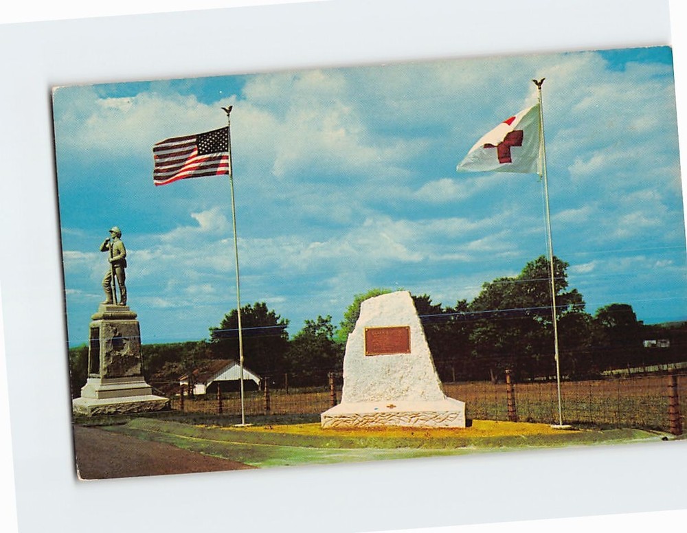 Postcard  Clara Barton Monument Antietam battlefield National Park Sharpsburg MD