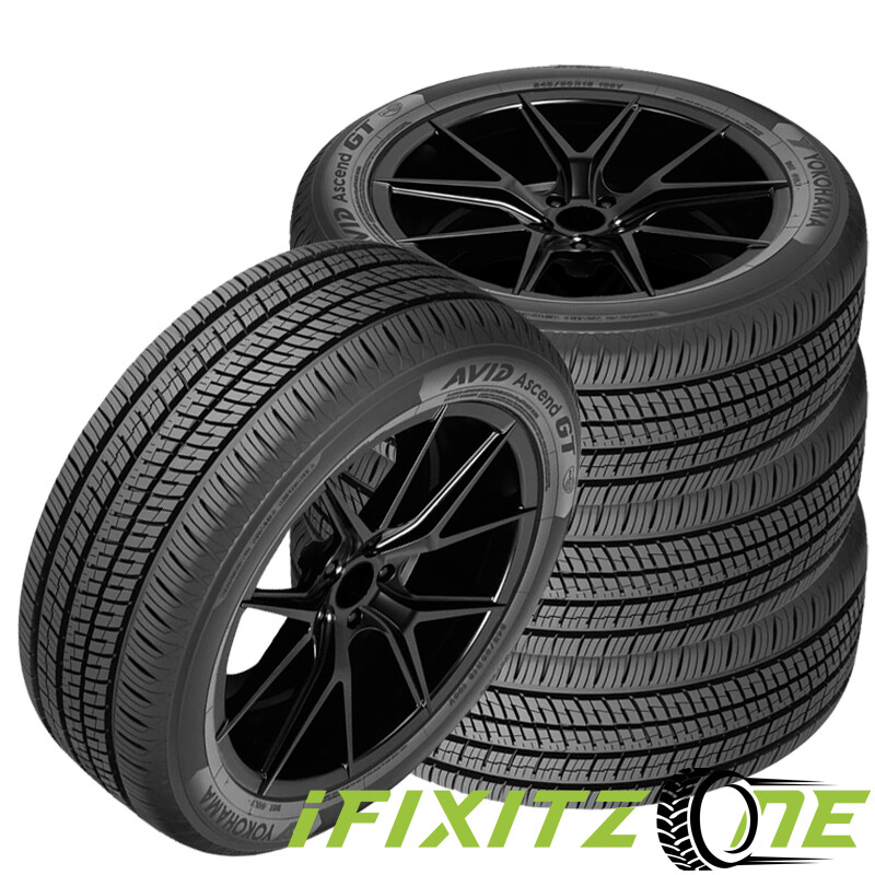 4 Yokohama Avid Ascend GT 205/60R16 92V Performance 65K Mi Warranty 740AA UTQG
