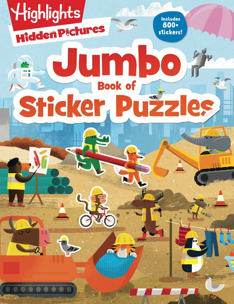 Jumbo Book of Sticker Puzzles: Ultimate Sticker Puzzle Fun with Over 800 Sticke,