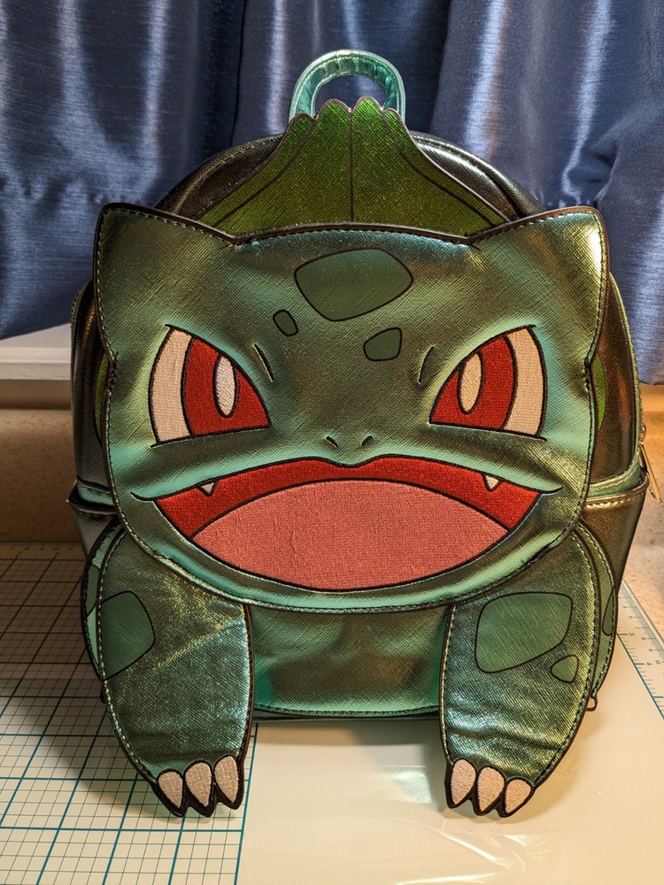 Bulbasaur Loungefly Pokemon Metallic  Mini Backpack