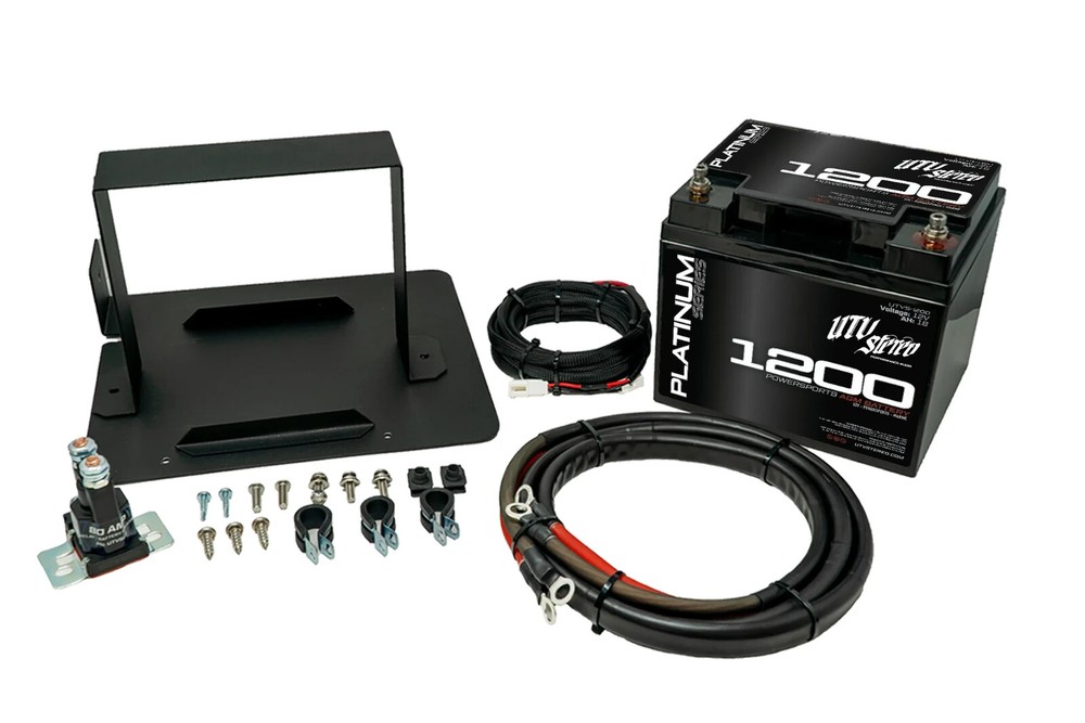 UTV Stereo Dual 2nd Battery Upgrade Kit CAN AM DEFENDER HD5 HD7 HD8 HD9 HD10