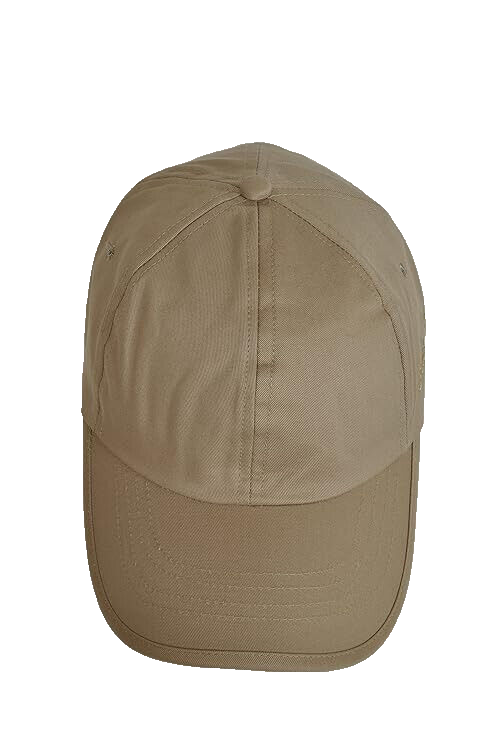 @ Soft Cotton Baseball Sports Cap Free Size Dark Cream Color For Unisex k528