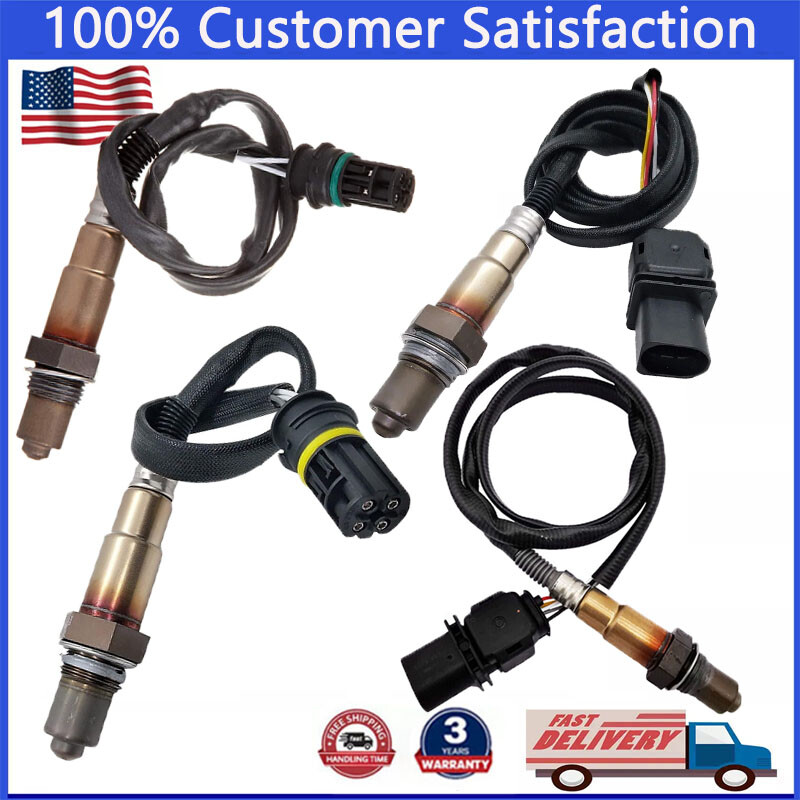 Set of 4 Oxygen Sensors Up+Down For BMW 323I 2.5L 525I 525XI 530I 530XI 3.0L L6