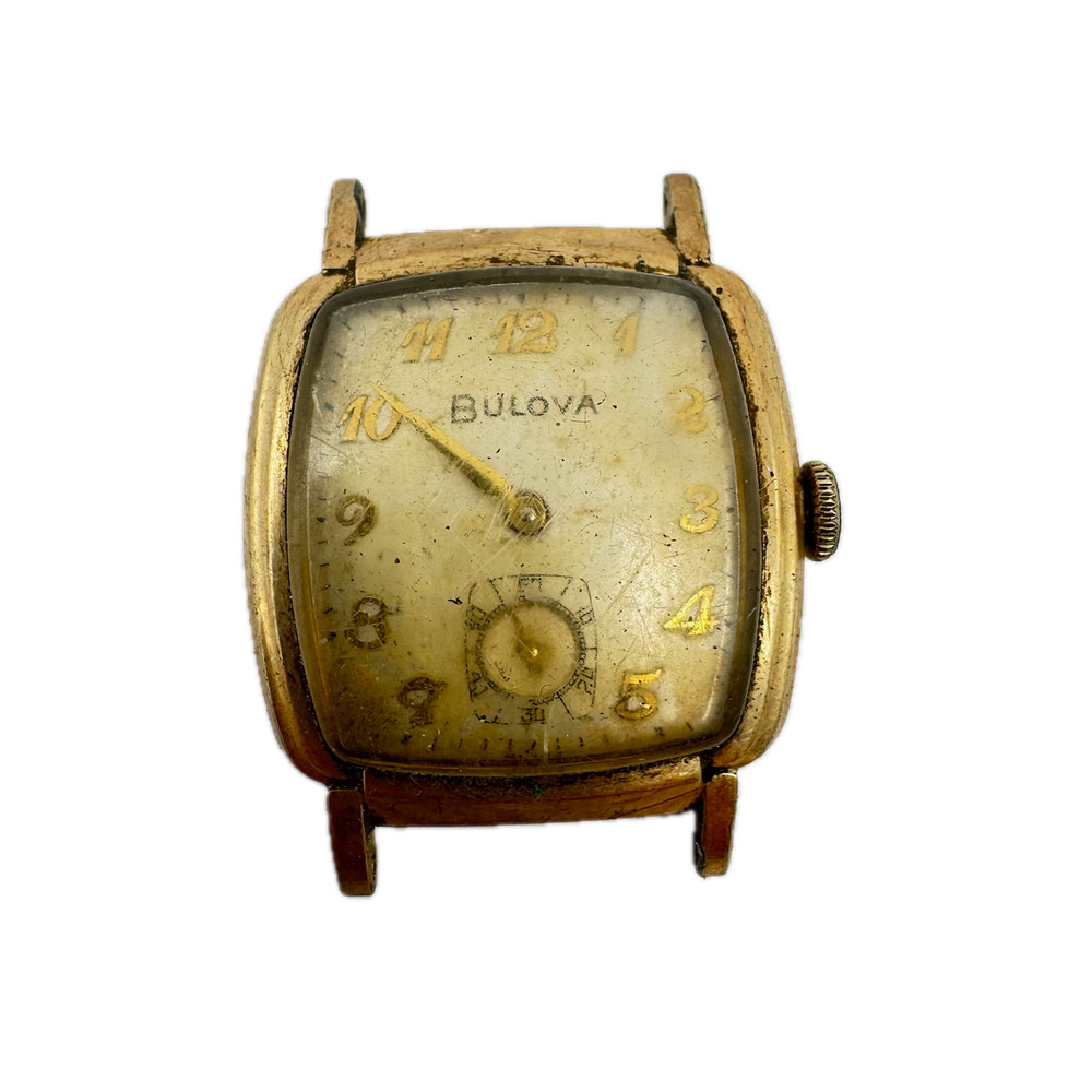 Vintage 1957 Bulova Men's Mechanical Wristwatch 11 AC Swiss 10k RGP & Steel