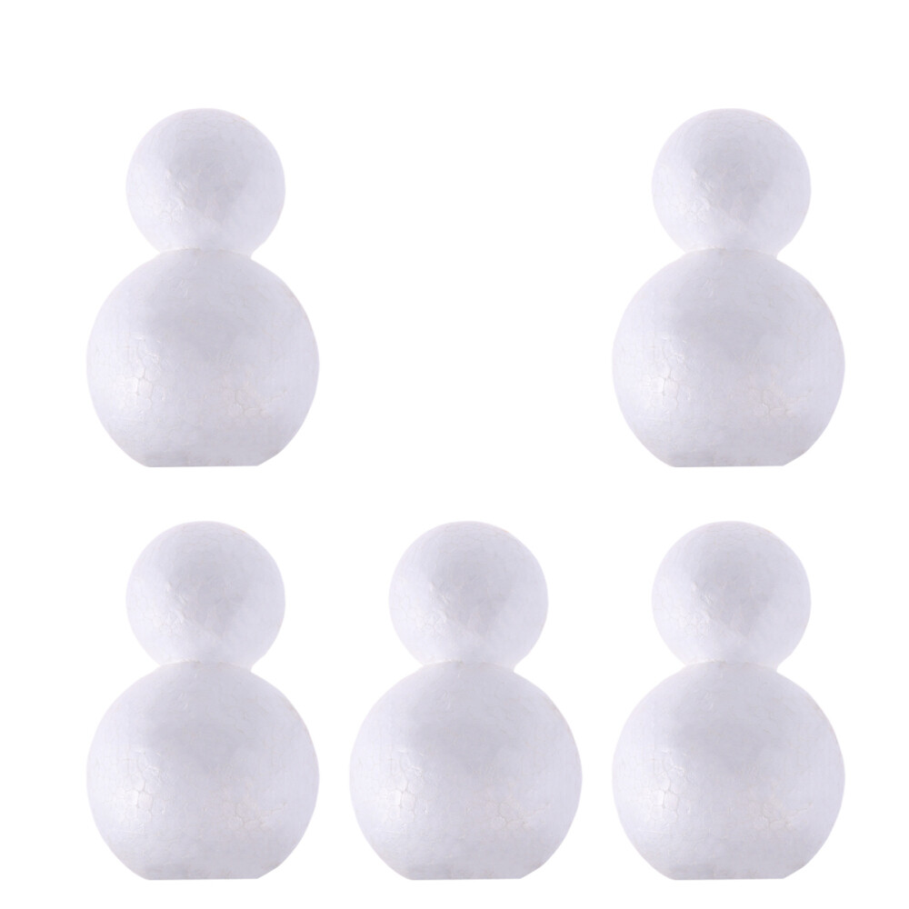 5 Pcs Snowman Doll Snowman Ornament Christmas Table Centerpiece Decoration