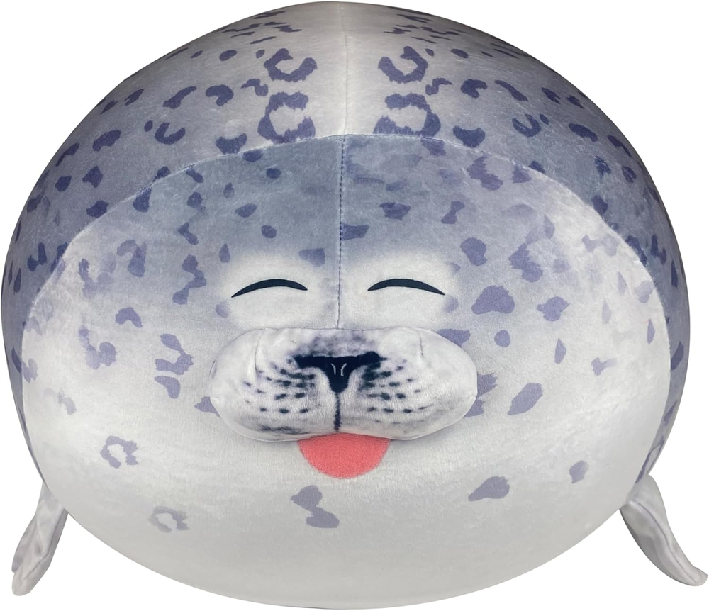 Seal Plush Pillow, Giant Stuffed Animal Seal Plushie, Stuffed Seal Plushy Squish