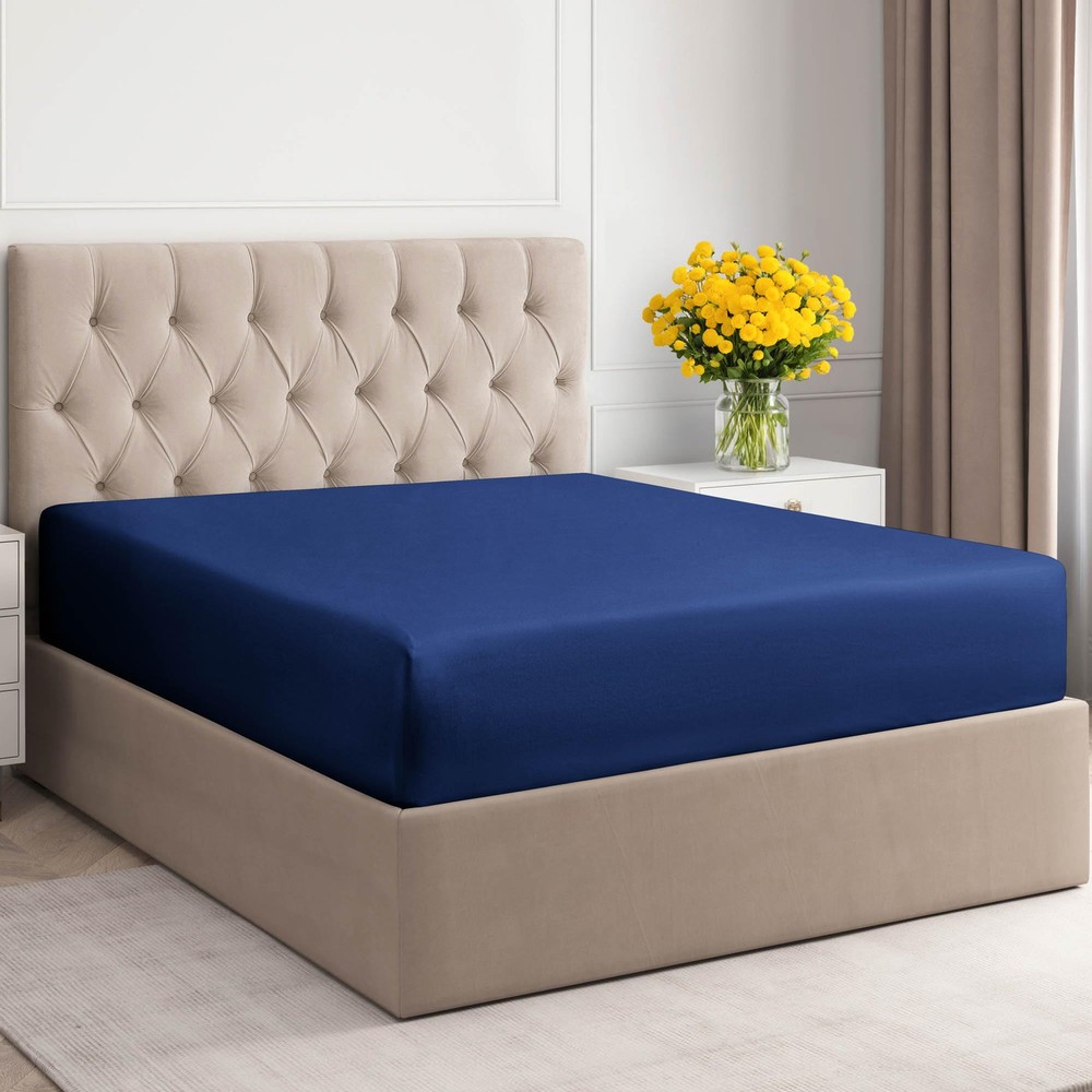 Twin XL 400 Thread Count Cotton Fitted Sheet Hotel Quality 100% Cotton Soft Bedding