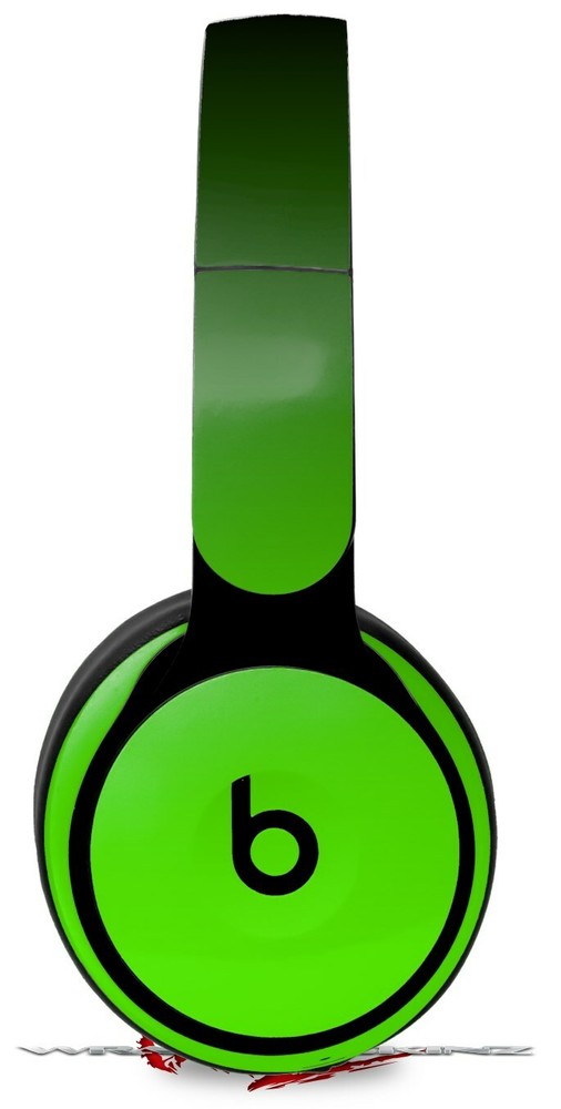 Skin for Beats Solo Pro Smooth Fades Green Black BEATS NOT INCLUDED