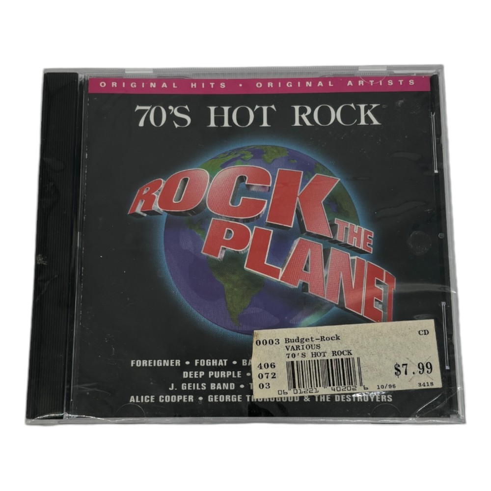 70’s Hot Rock Rock The Planet CD 1998 Original Hits Original Artists Brand New