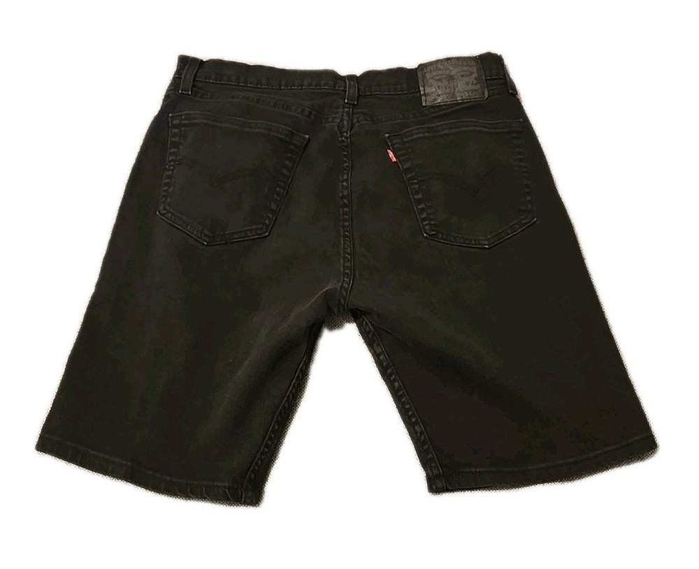 Vtg Levis 505 Black Denim Jean Shorts Mens 34 Jorts Red Tab Y2K Baggy Skater 90s