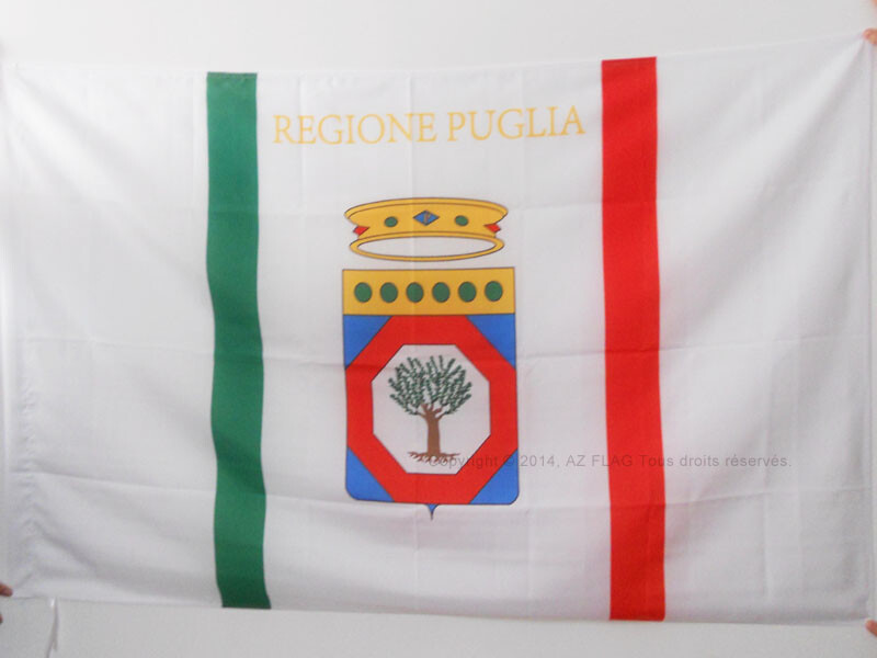 Apulia Puglia Italy Region Flag 3x5 Feet with Pole Sleeve 90x150 cm