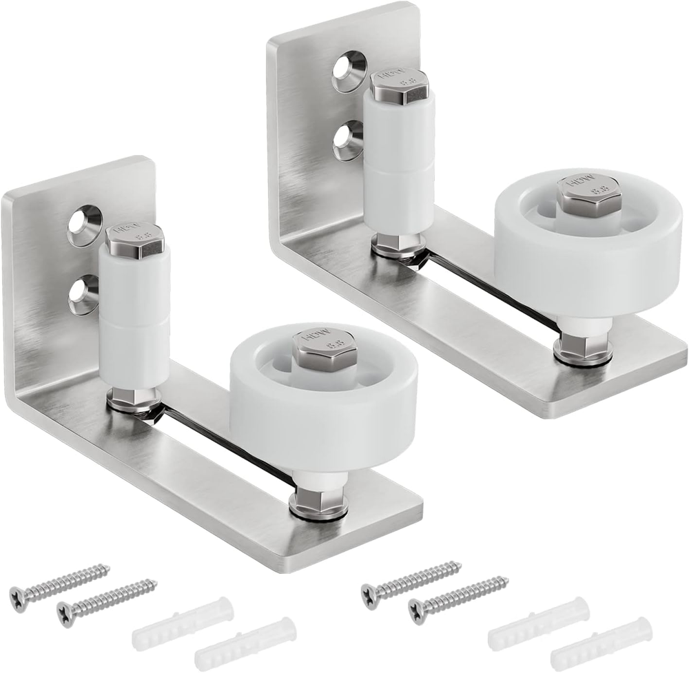 Adjustable Sliding Barn Door Floor Guide with 8 Setup Options