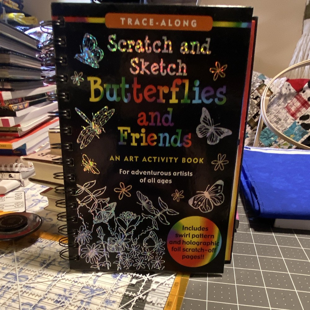 Scratch and Sketch Trace-Along Butterflies and Friends Spiral Activity Book