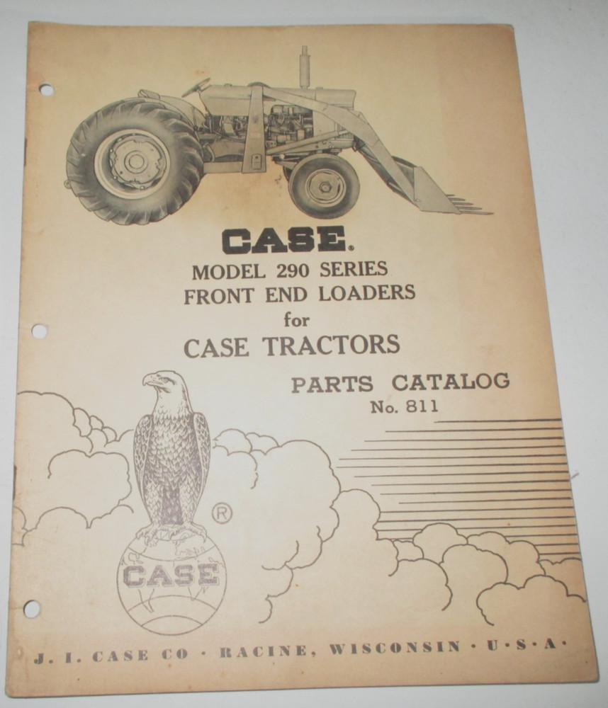 Case 290 Series Front End Loader Parts Catalog Manual Book  9-60 No.811 ORIGINAL