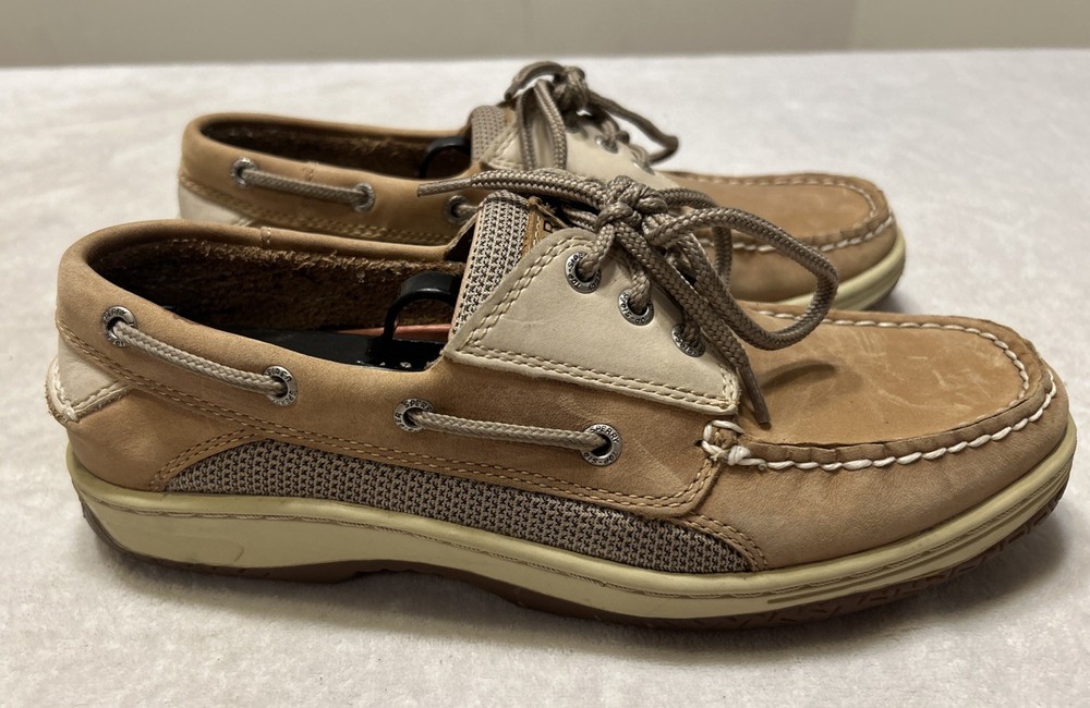 Sperry Top-Sider Mens Billfish Boat Shoes Size 8.5 M Tan Brown Leather