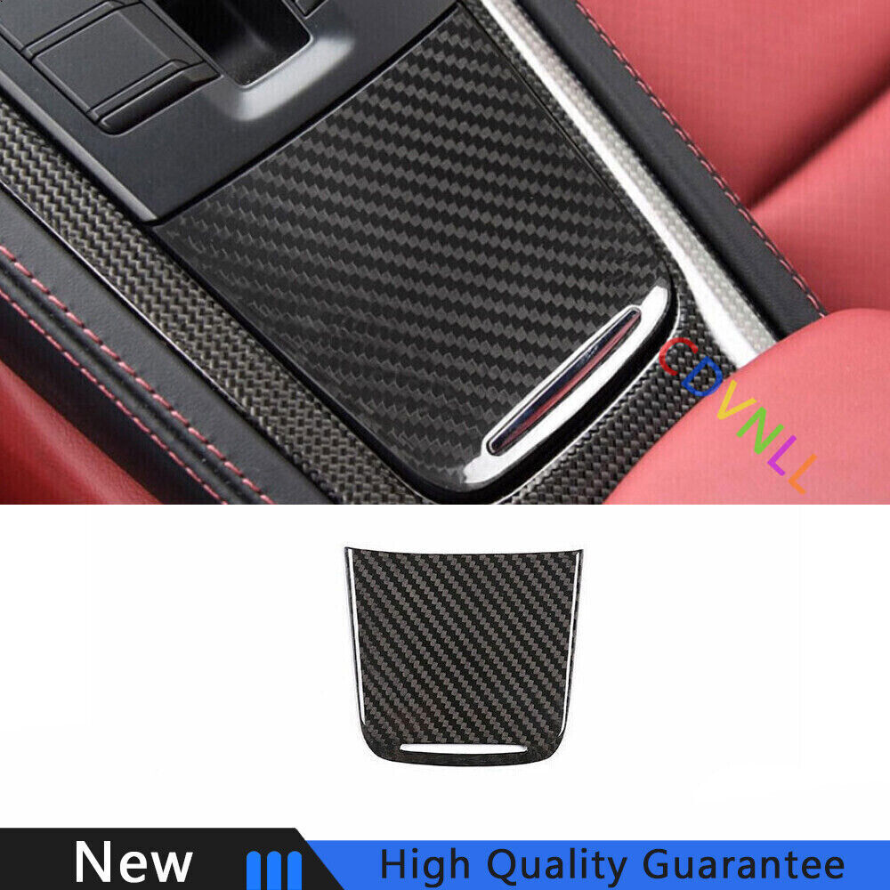 For Porsche 718 2016-2021 Dry Carbon Fiber Middle Console Storage Box Cover Trim