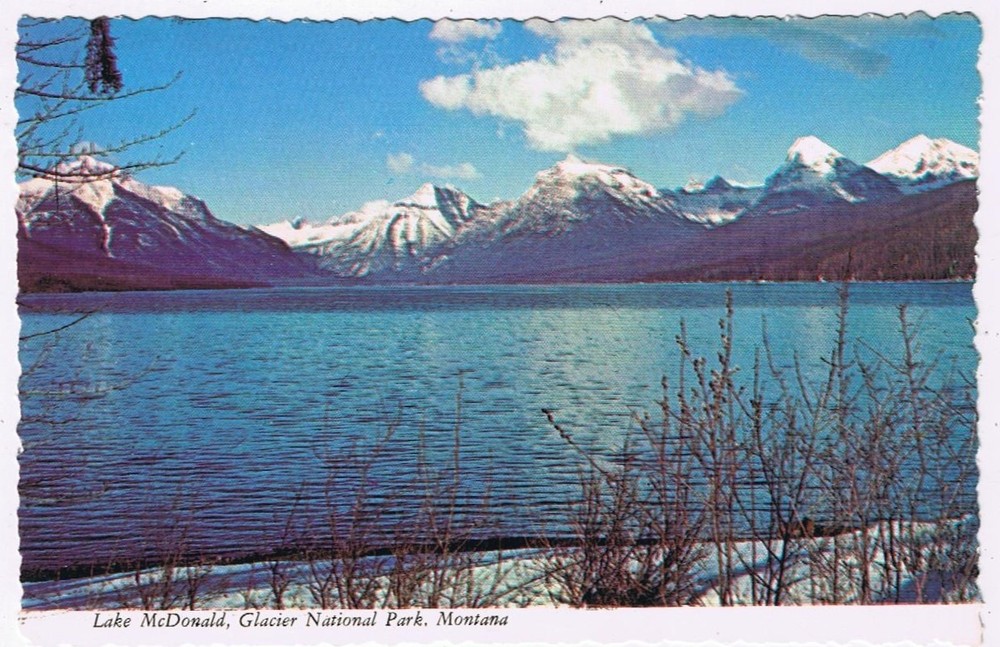 Postcard Lake McDonald Glacier National Park Montana