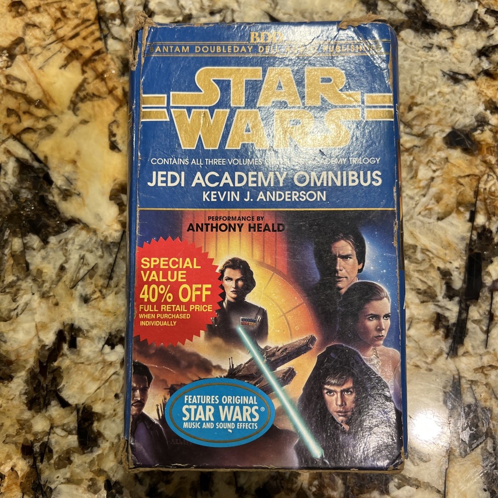 Vintage Star Wars: Jedi Academy Omnibus ~ Kevin J. Anderson Audio Book Cassette