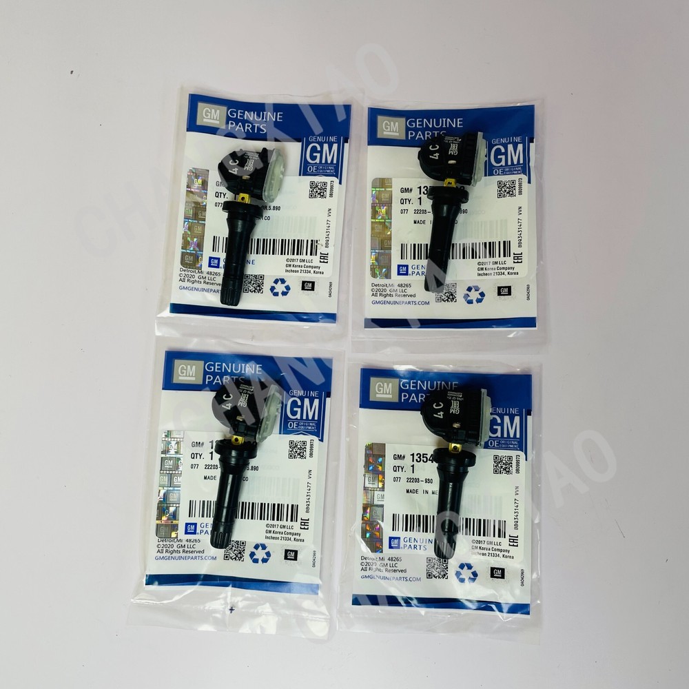 4Pcs OEM TPMS Sensor for GMC Chevy Buick Cadillac 13540603 433MHZ