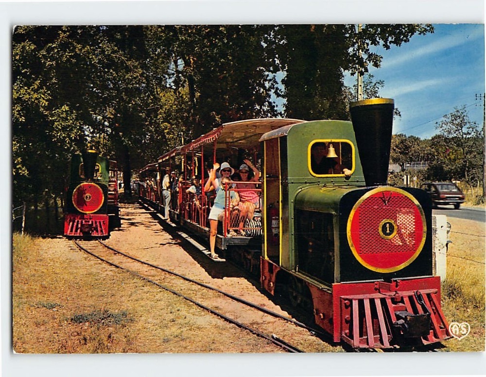 Postcard The Little Train of Saint Trojan France
