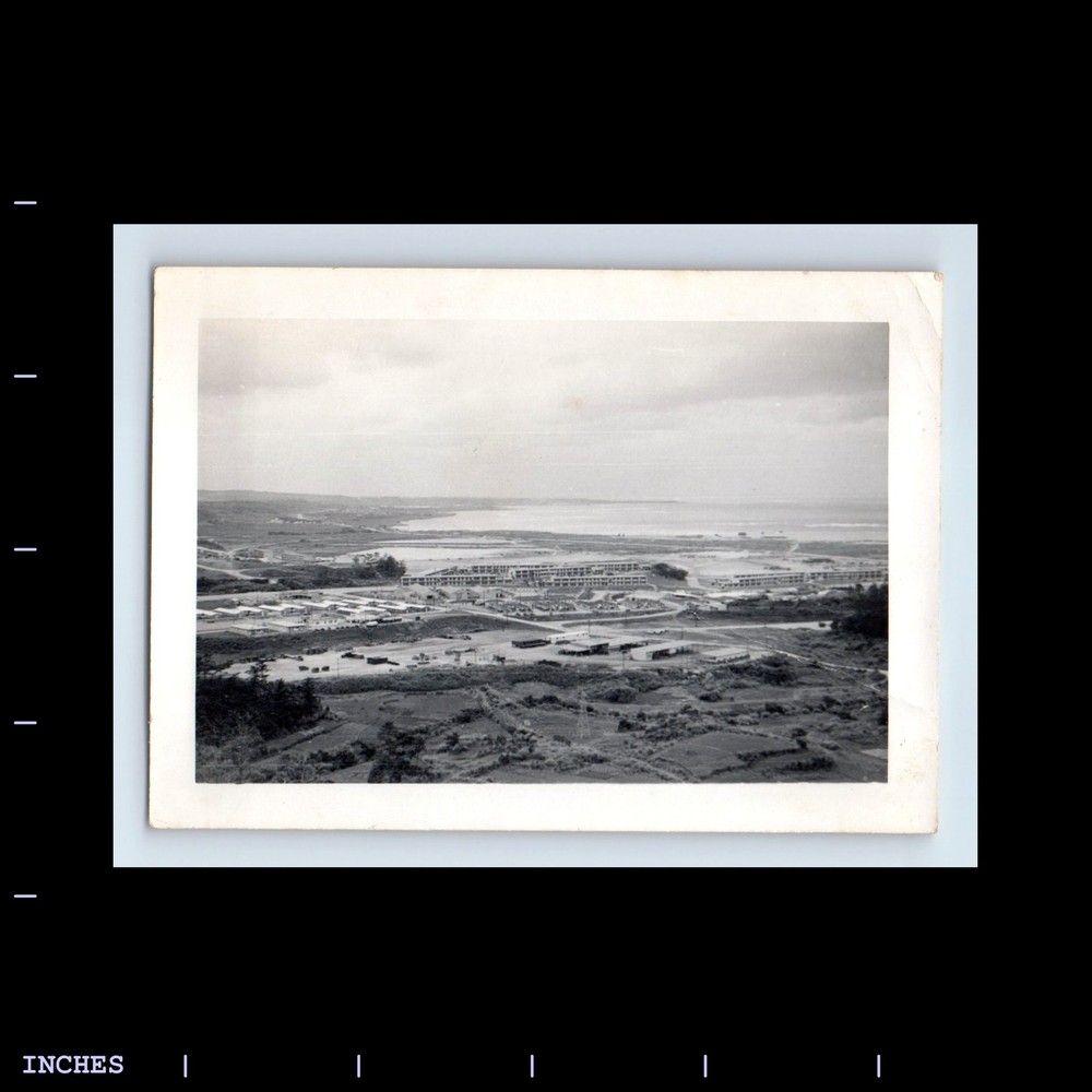 Old Vintage Photo AERIAL BIRDS EYE VIEW LANDSCAPE SEASCAPE