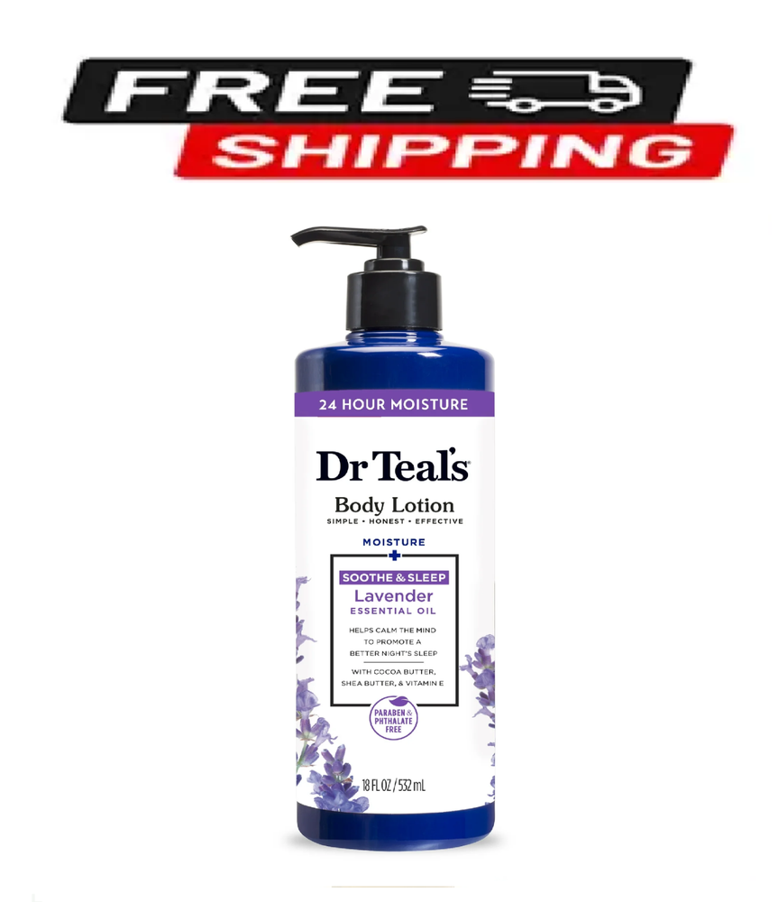 Dr Teal's Body Lotion Soothing Lavender 18 Oz Refill Bottle A261