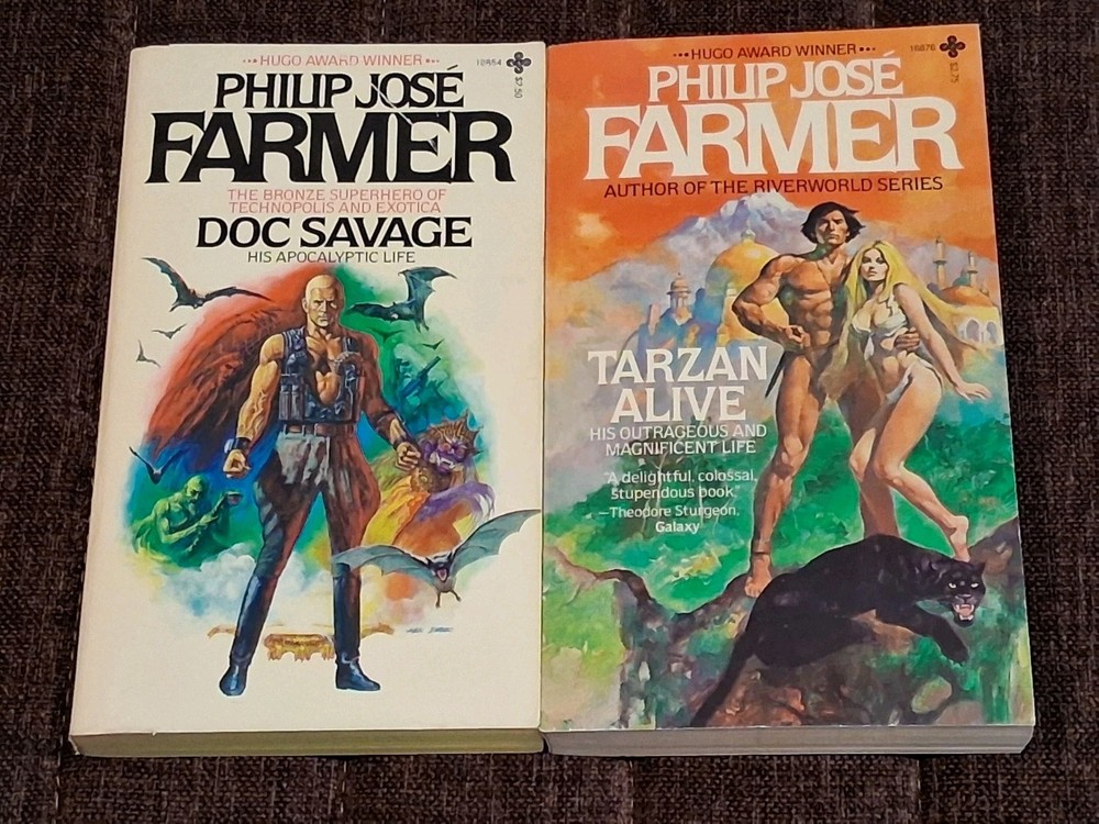 Philip Jose Farmer Tarzan alive, Doc Savage bio  Playboy Press