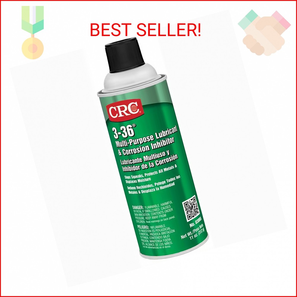 CRC 3-36 Multipurpose Lubricant & Corrosion Inhibitor 03005 – 11 Wt Oz., Corrosi