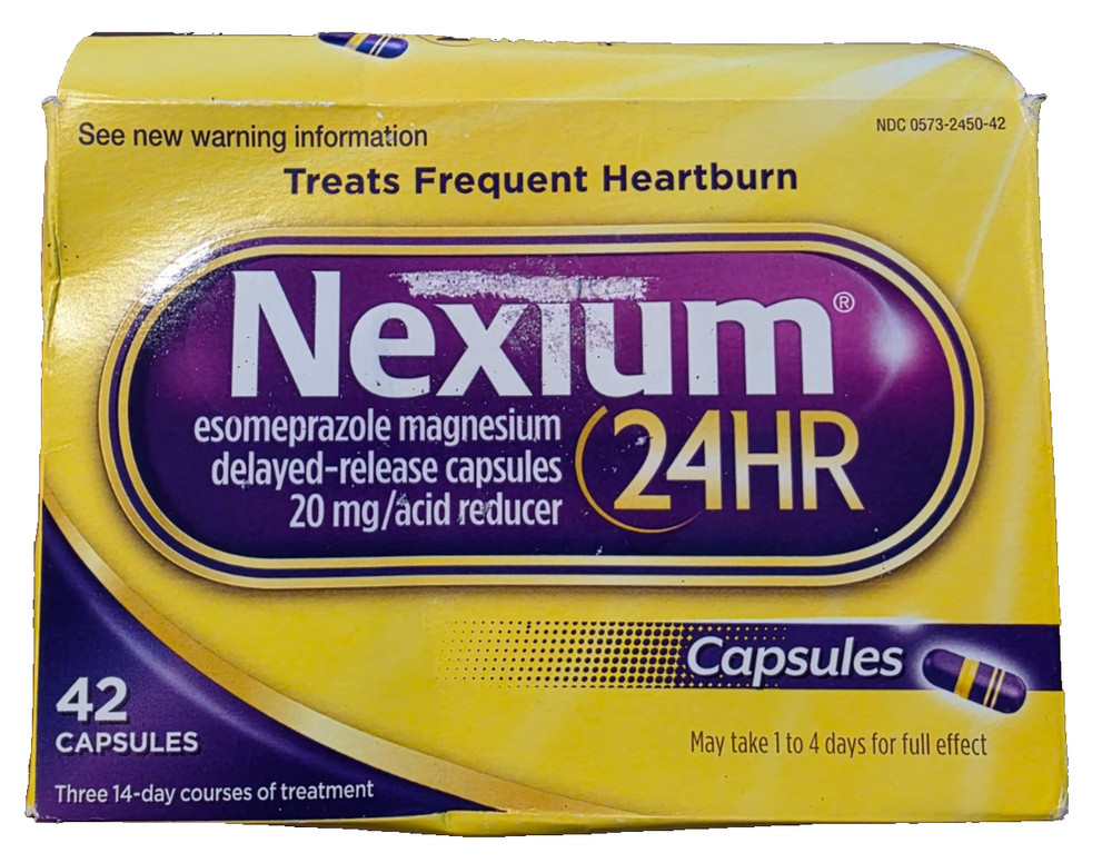 Nexium 24HR Acid Reducer Capsules for Heartburn Relief - 42 Count EXP: 11/2028