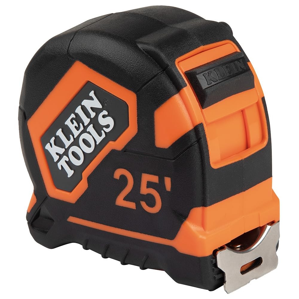 Klein Tools 9125 Heavy-Duty Orange and Black Tape Measure