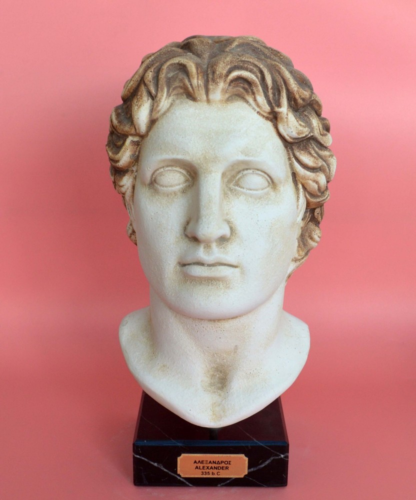 Alexander the Great Macedonian bust statue - King Of Vergina - Macedonia