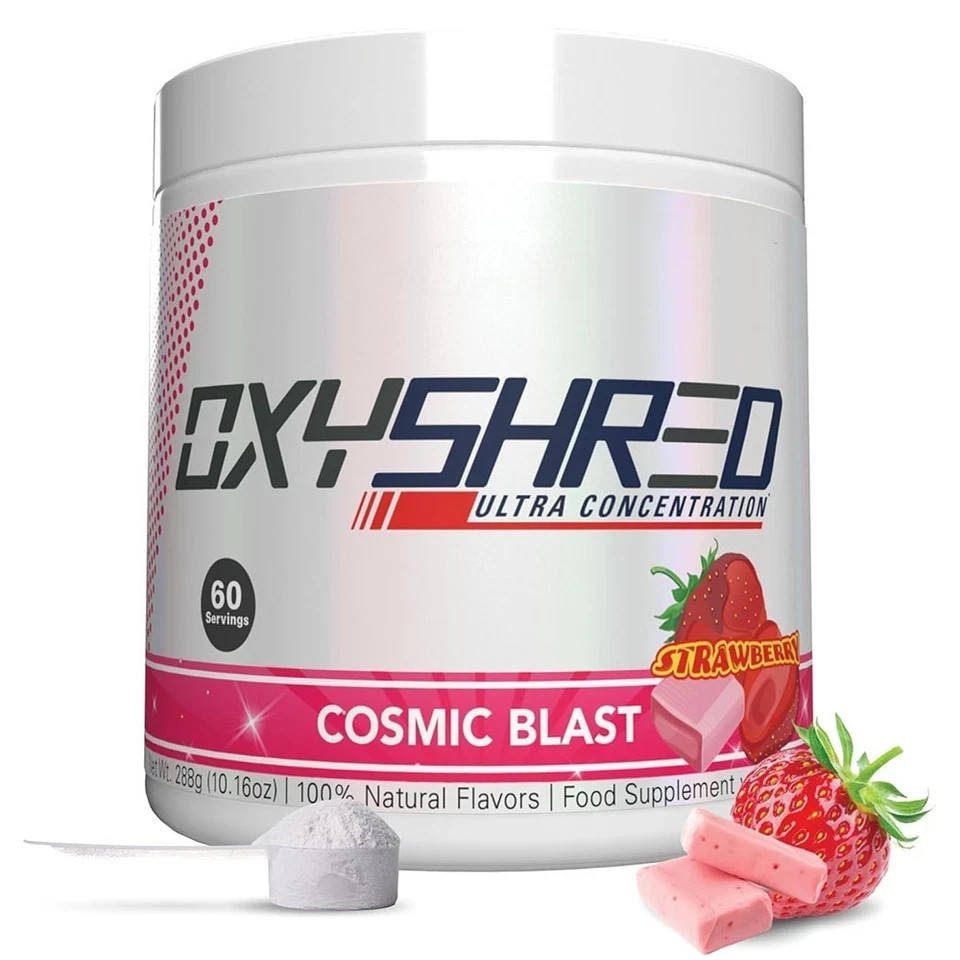Oxvshred Thermogenic Fat Burner Pre Workout Powder-Energy Boost Drink  blast 60